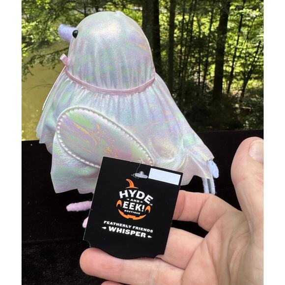 New Target Hyde and Eek! Featherly Friends Whisper Ghost Bird Figurine Halloween - Picture 4 of 6